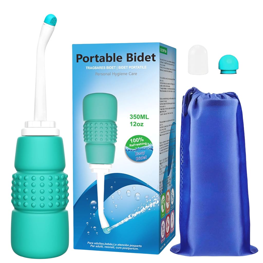 HANNEA Portable Bidet Spray for Toilet,Bidet Bottle 350ml,Portable Shower-Travel Bidet for Traviling,Camping,Women,Postpartum Care,Post-Surgery Recovery, Moms,New Baby & Eldery HANNEA Portable Bidet Spray for Toilet,Bidet Bottle 350ml,Portable Shower-Travel Bidet for Traviling,Camping,Women,Postpartum Care,Post-Surgery Recovery, Moms,New Baby & Eldery